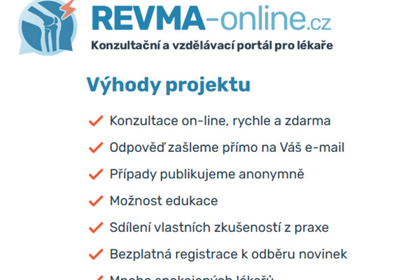 Pozvánka předních expertů v oboru revmatologie: Konzultace je rychlá a anonymní